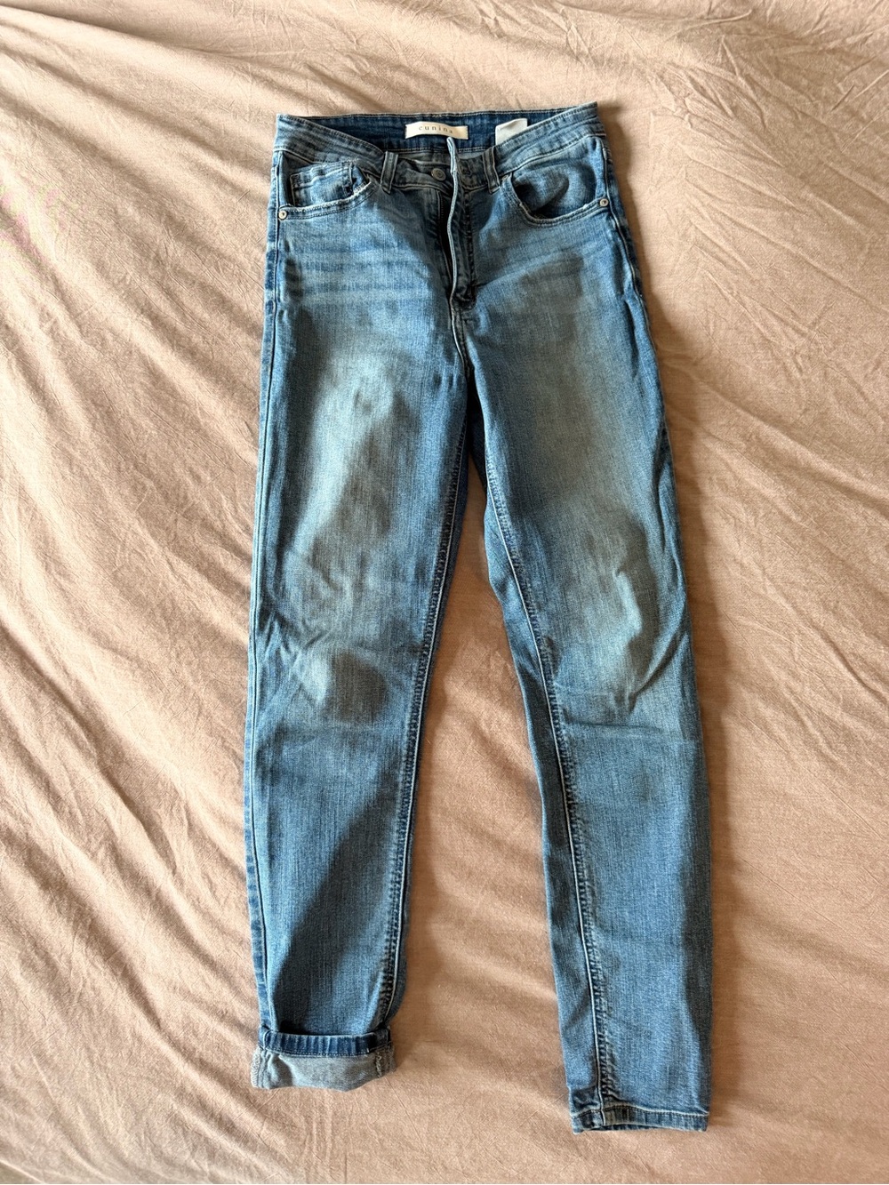 eunina Light-Mid Blue Skinny Jeans
